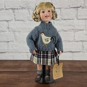 Boyds Collection 'My Best Friend' Shannon Porcelain Doll with Stand in Orig. Box